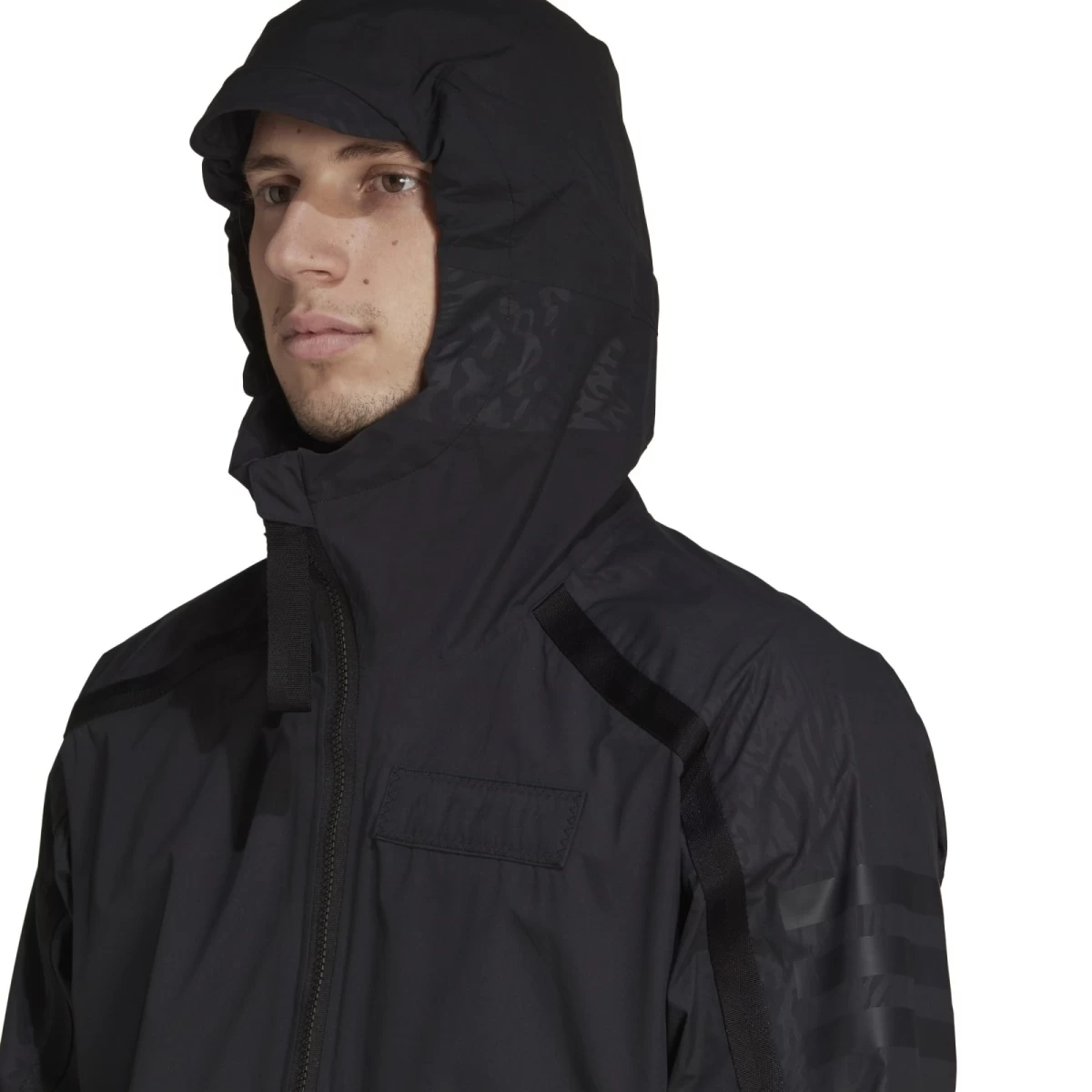 ADIDAS PERFORMANCE Adidas Regenjacke Terrex Utilitas (atmungsaktiv, Wasserdicht, 2,5-Lagen) Schwarz Herren 4 ADIDAS PERFORMANCE Adidas Regenjacke Terrex Utilitas (atmungsaktiv, Wasserdicht, 2,5-Lagen) Schwarz Herren – Bild 2
