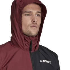 ADIDAS PERFORMANCE Adidas Regenjacke Terrex Multi Rain.Rdy 2-Layer (atmungsaktiv, Wasserdicht, 2,5-Lagen) Weinrot Herren -Sportausrüstung adidas HI1625 MT RR Jacke203 1200x1200 1