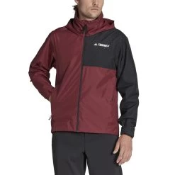 ADIDAS PERFORMANCE Adidas Regenjacke Terrex Multi Rain.Rdy 2-Layer (atmungsaktiv, Wasserdicht, 2,5-Lagen) Weinrot Herren