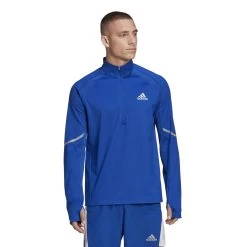 ADIDAS PERFORMANCE Adidas Lauf-Langarmshirt Everydayrun Half-Zip Oberteil Blau Herren -Sportausrüstung adidas HK5641 Laufshirt Langarm203 1200x1200 1