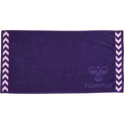 Hummel Handtuch Logo Klein Violett 100x50cm