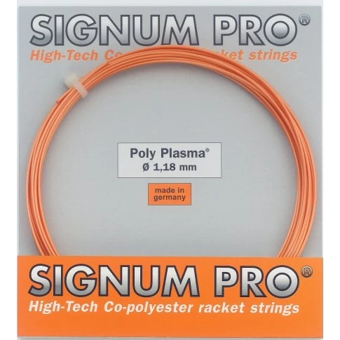 Signum Pro Tennissaite Poly Plasma (Haltbarkeit) Orange 12m Set 3 Signum Pro Tennissaite Poly Plasma (Haltbarkeit) Orange 12m Set