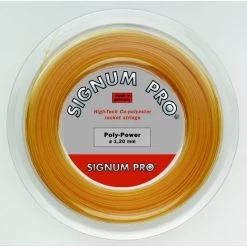 Signum Pro Tennissaite Poly Power (Haltbarkeit) Honiggelb 200m Rolle